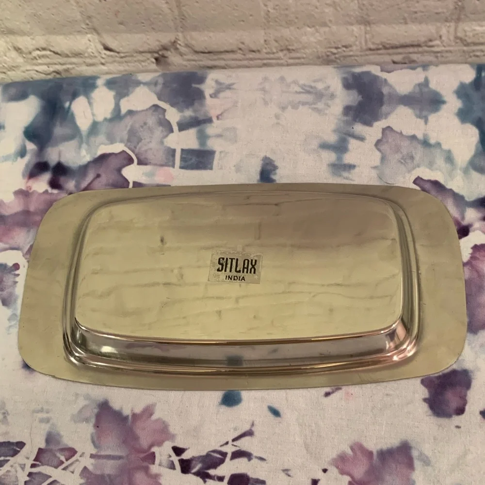 Sitlax Stainless Steel Silver Amenity Tray‎